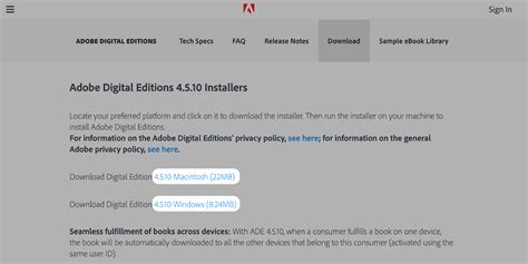 Download Adobe Digital Editions